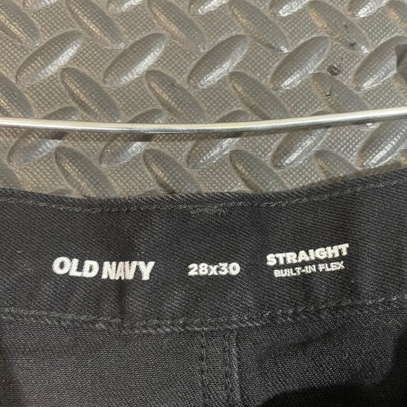 Old Navy Black Jeans Straight‎ Built-In Flex Everyday Comfort Women's Size 28x30 - Picture 4 of 9
